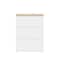 Martha Stewart Brody Clear Plastic Storage Organizer Bins W/ Light Natural Paulownia Wood Lid, Med 7.5in x 3in, 3PK BE-PB4516-3WD-CL-NT-MS - alternate 4